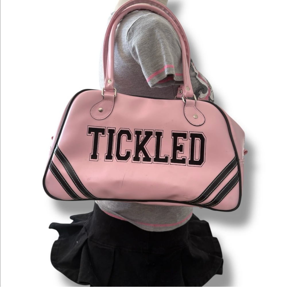 Pink Tickled Bowler Bag